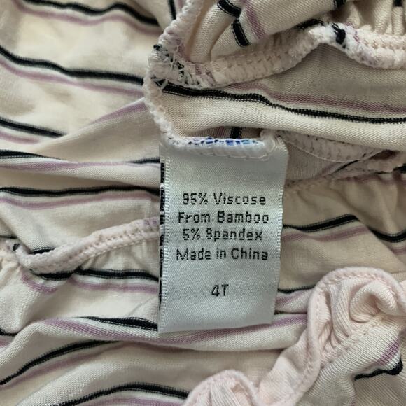 Kickee Pants Bamboo Parisian Stripe Tiered Ruffle Skirt Size 4T - Picture 5 of 5